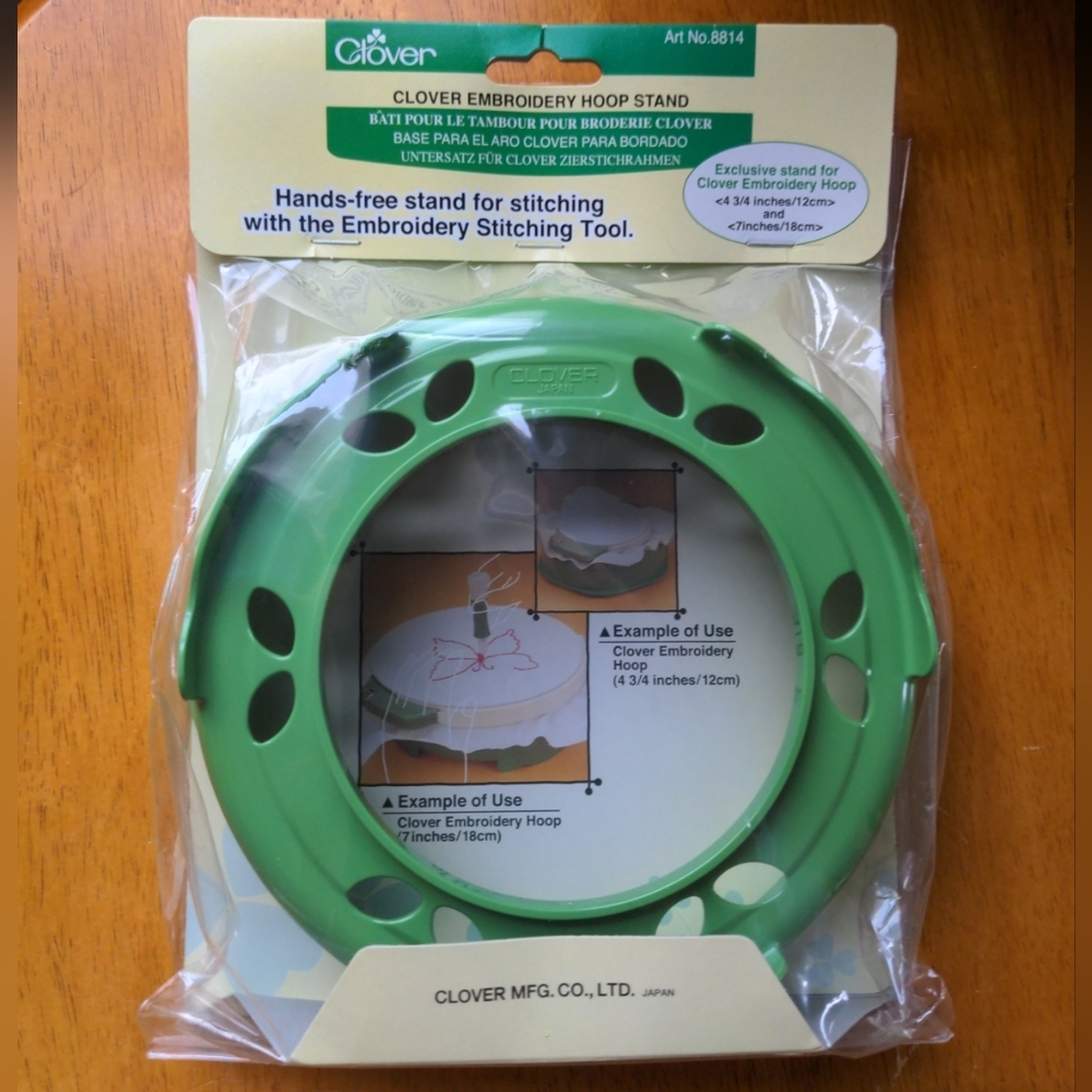 New Clover Embroidery Hoop Stand Needlecraft Stitching Fiber Art Sewing